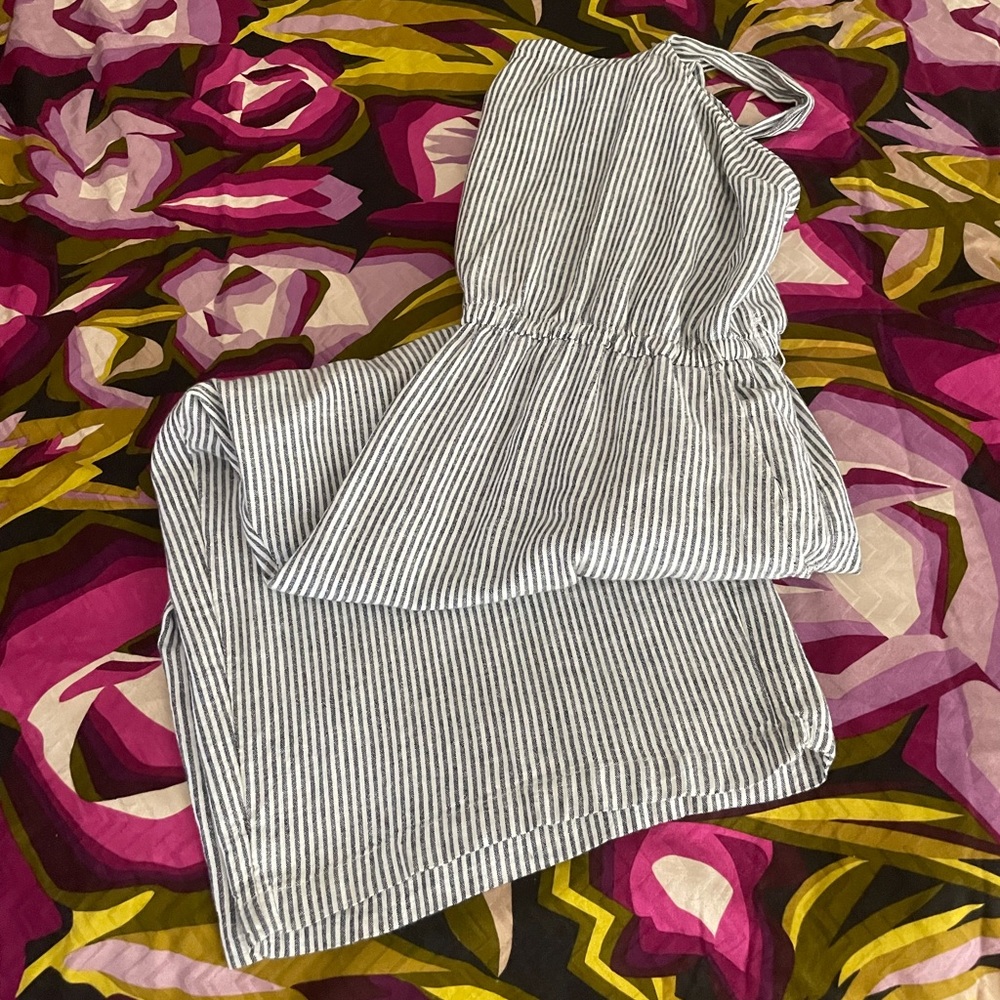 Striped jumpsuit